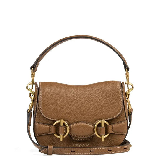Young Ideas & Henmores -Connie Top Handle Handbag -Tan Leather -OS