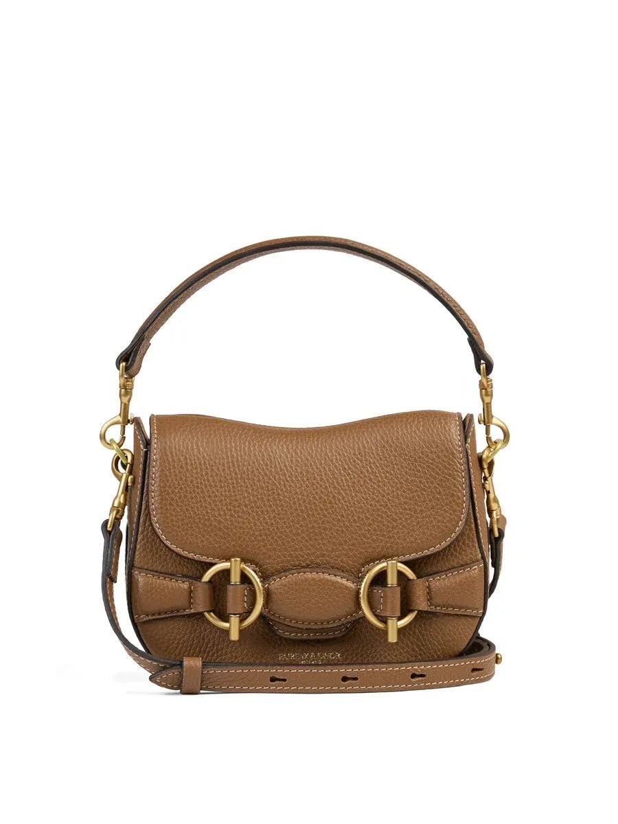 Young Ideas & Henmores -Connie Top Handle Handbag -Tan Leather -OS