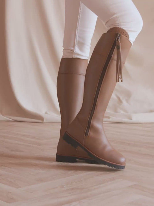 Young Ideas/Henmores - Explorer Leather Boots - Oak Leather - 4