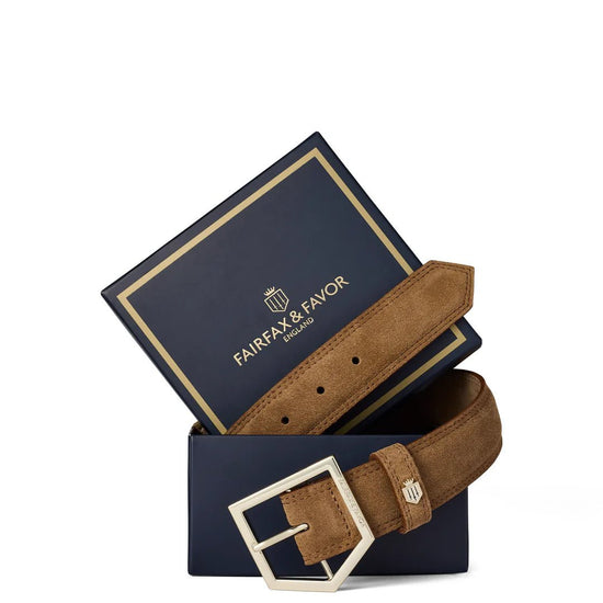 Young Ideas & Henmores - Felbrigg Belt - Tan Suede - S