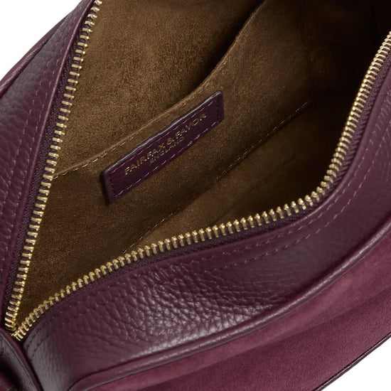 Young Ideas & Henmores - Finsbury Cross Body Bag - Navy Suede - OS