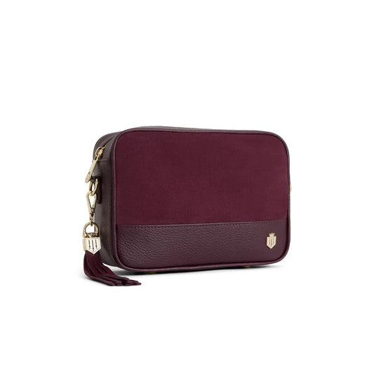 Young Ideas & Henmores - Finsbury Cross Body Bag - Navy Suede - OS