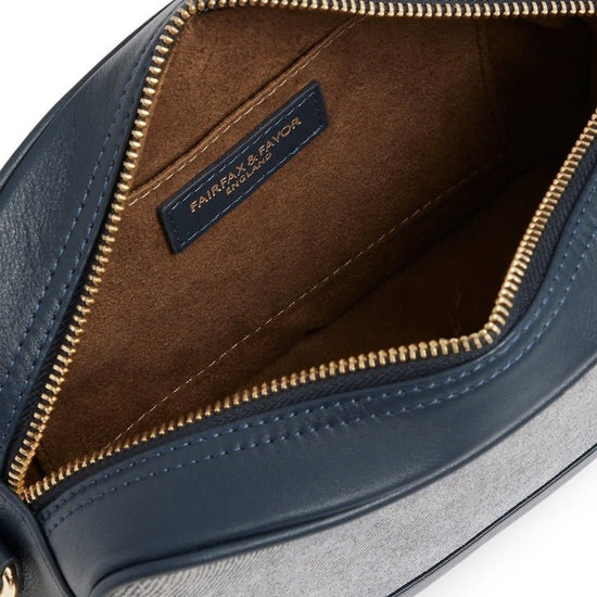 Young Ideas/Henmores - Finsbury Cross Body Bag - Denim Suede - OS