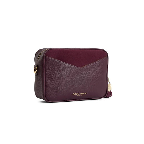 Young Ideas & Henmores - Finsbury Cross Body Bag - Navy Suede - OS
