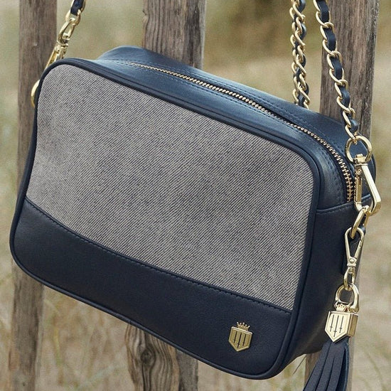 Young Ideas/Henmores - Finsbury Cross Body Bag - Denim Suede - OS