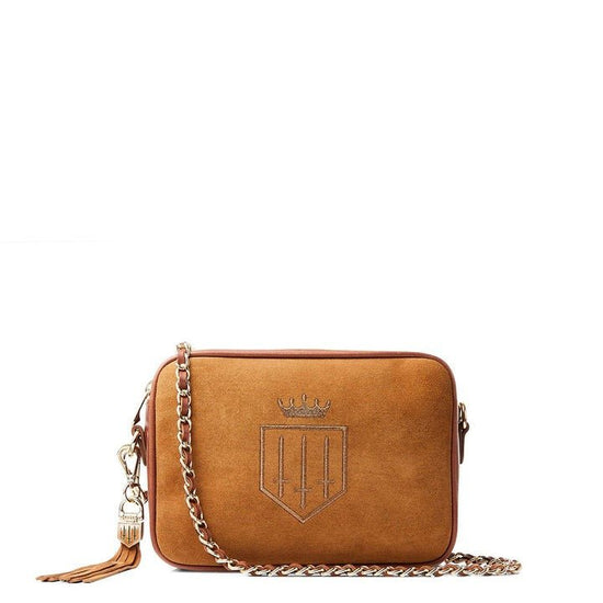 Young Ideas/Henmores - Finsbury Cross Body Bag - Tan Suede - OS