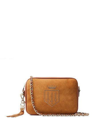 Young Ideas/Henmores - Finsbury Cross Body Bag - Tan Suede - OS