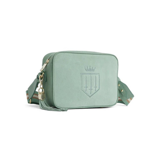 Young Ideas & Henmores - Finsbury Cross Body Bag - Navy Suede - OS