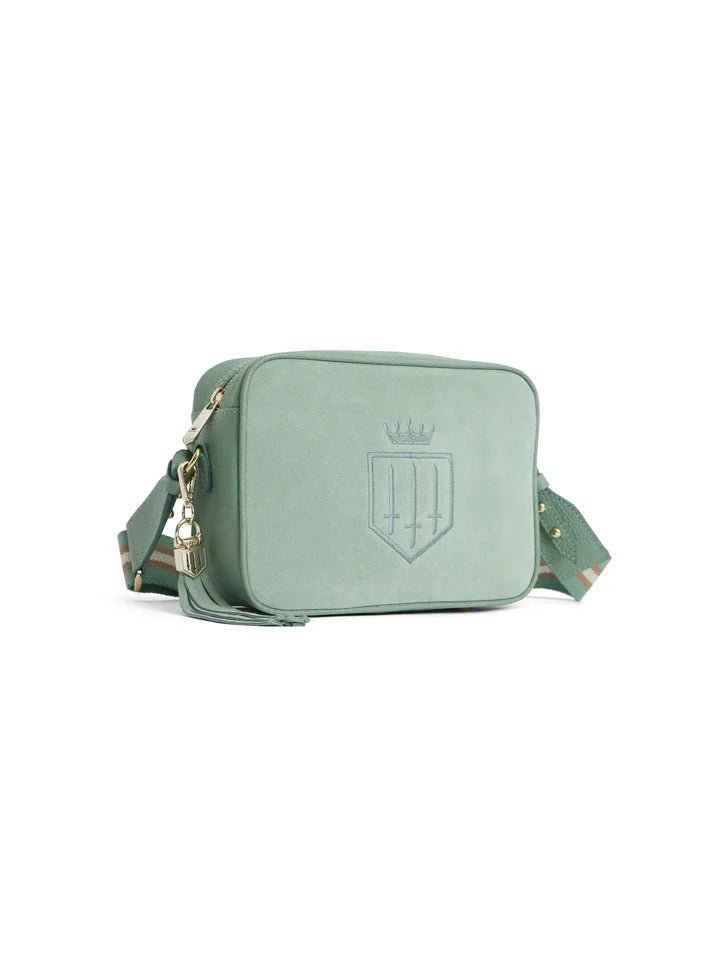 Young Ideas & Henmores - Finsbury Cross Body Bag - Navy Suede - OS