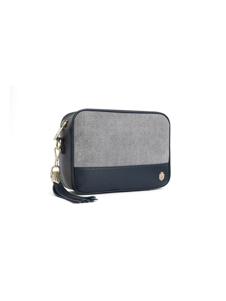 Young Ideas/Henmores - Finsbury Cross Body Bag - Denim Suede - OS