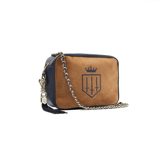 Young Ideas/Henmores - Finsbury Cross Body Bag - Tan/Navy - OS