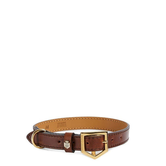 Young Ideas/Henmores - Fitzroy Dog Collar - Tan Leather - S