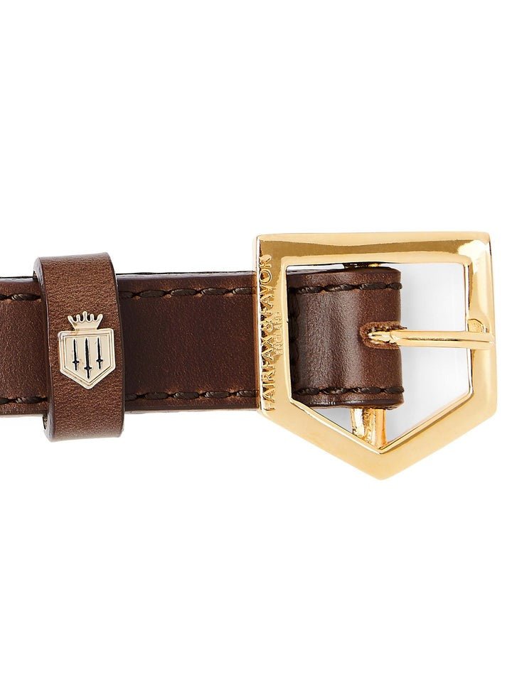 Young Ideas/Henmores - Fitzroy Dog Collar - Mahogany Leather - S