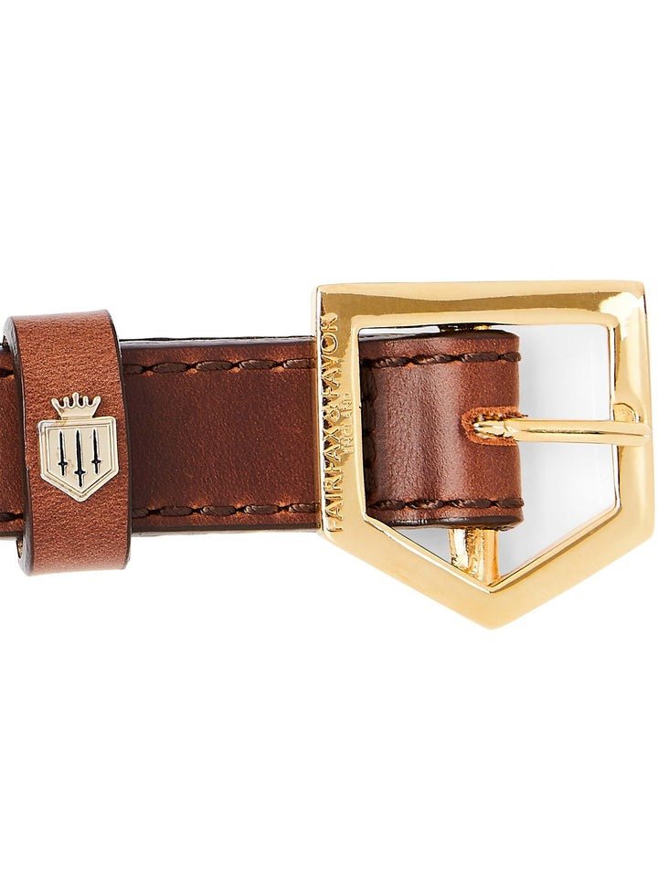 Young Ideas/Henmores - Fitzroy Dog Collar - Tan Leather - S