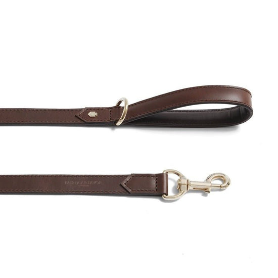 Young Ideas/Henmores - Fitzroy Dog Lead - Mahogany Leather - OS