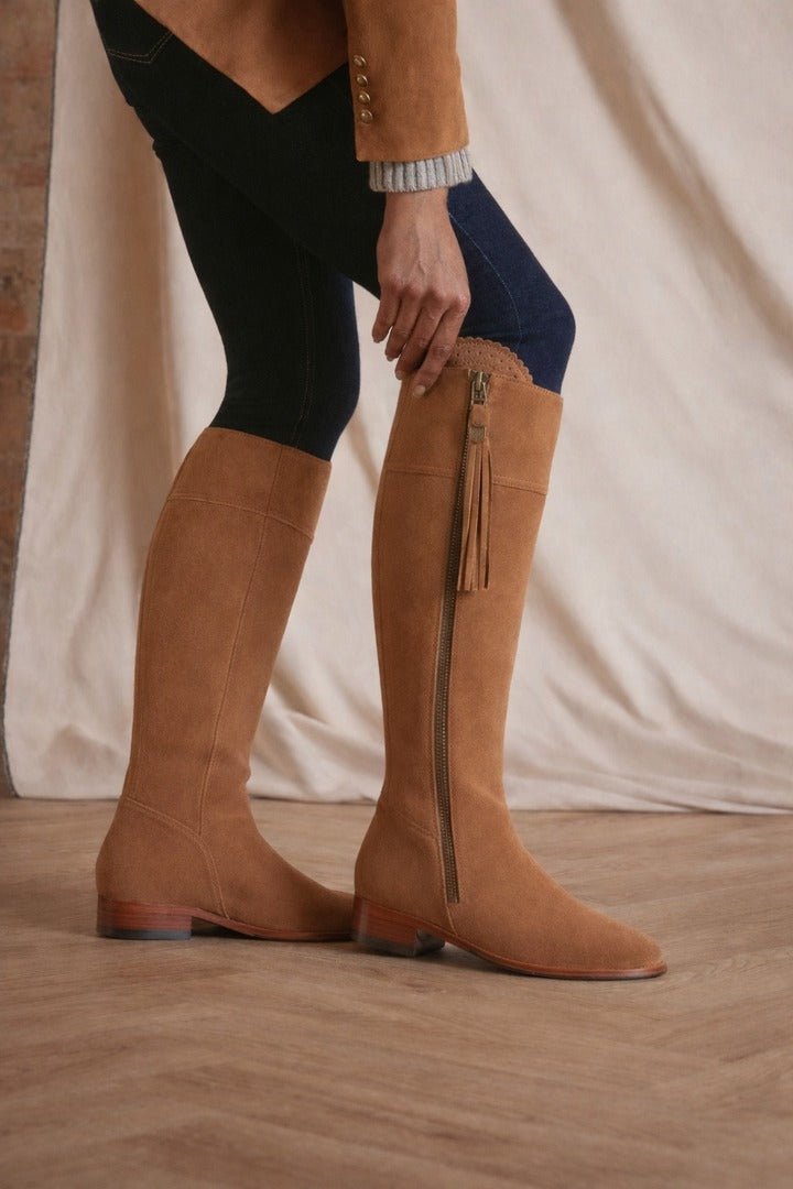 Young Ideas/Henmores - Flat Sporting Fit Regina Boots - tan - 7