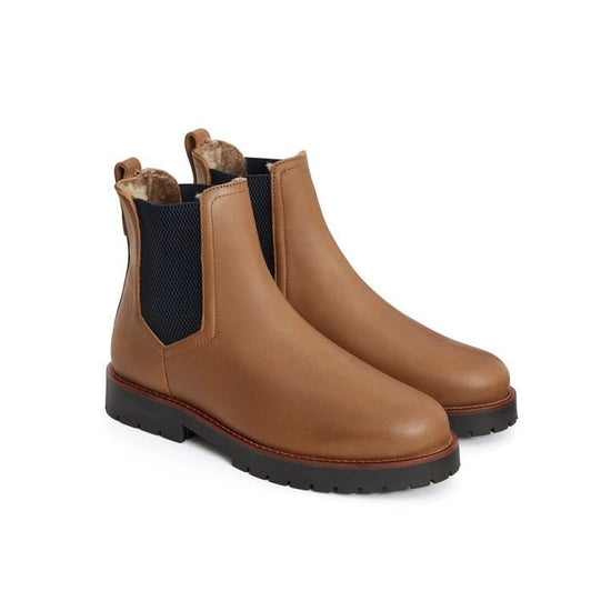 Young Ideas/Henmores - Fur Lined Boudica Boot - Oak Leather - 3