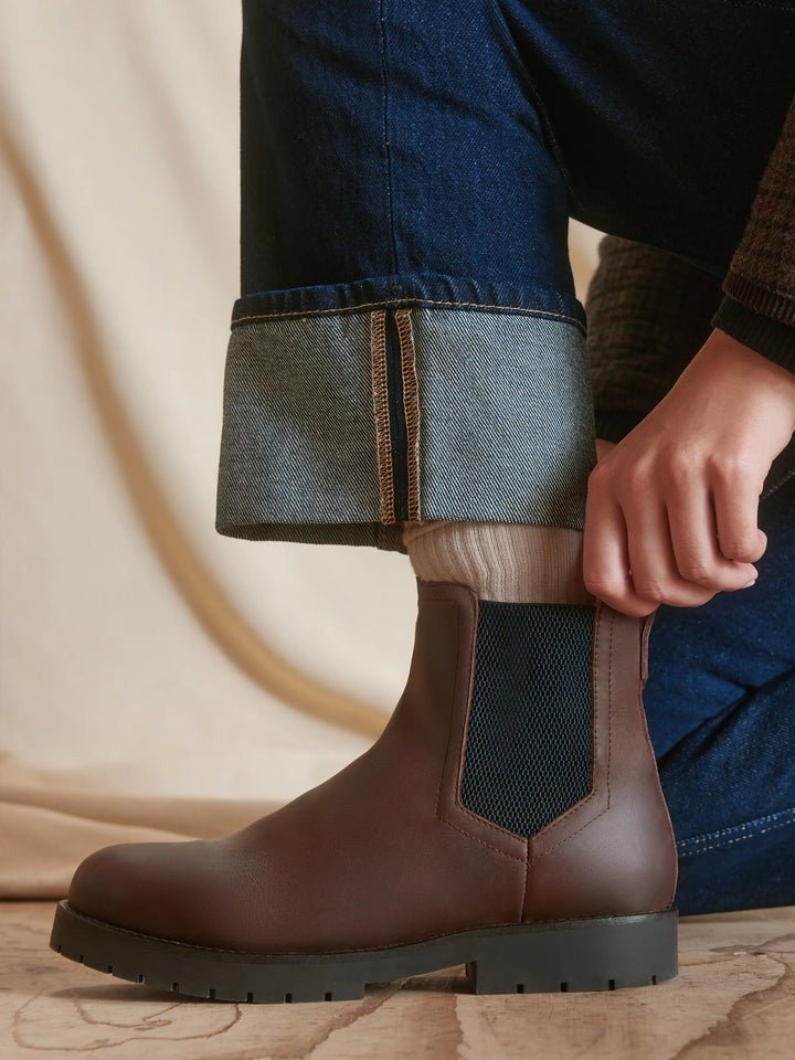 Young Ideas/Henmores - Fur Lined Boudica Boot - Mahogany Leather - 4