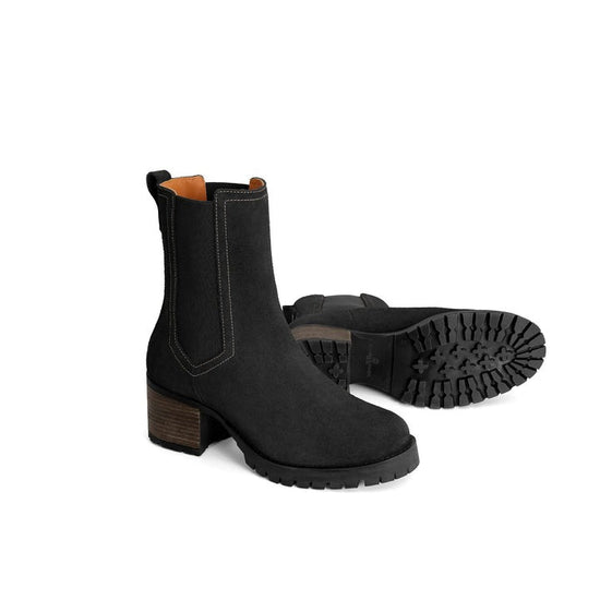 Young Ideas/Henmores - Heeled Boudica Boot - Black Suede - 4