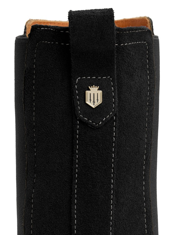 Young Ideas/Henmores - Heeled Boudica Boot - Black Suede - 4