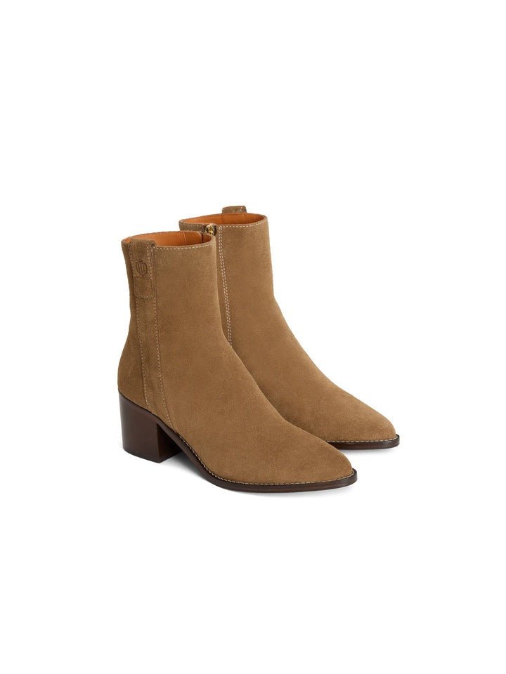 Young Ideas/Henmores - Heeled Ludlow Ankle Boot - Tan Suede - 4