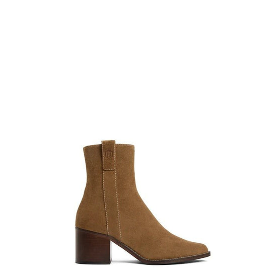 Young Ideas/Henmores - Heeled Ludlow Ankle Boot - Tan Suede - 4