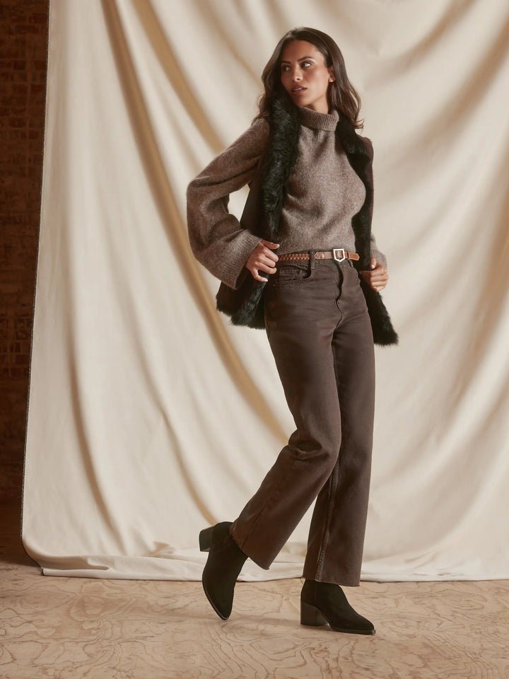 Young Ideas/Henmores - Heeled Ludlow Ankle Boot - Black Suede - 4