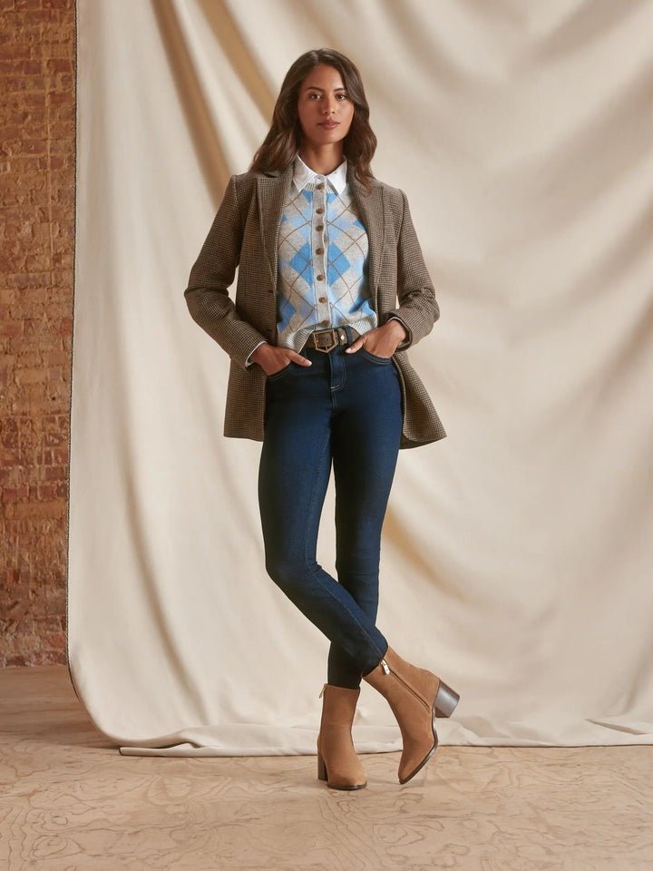 Young Ideas/Henmores - Heeled Ludlow Ankle Boot - Tan Suede - 4