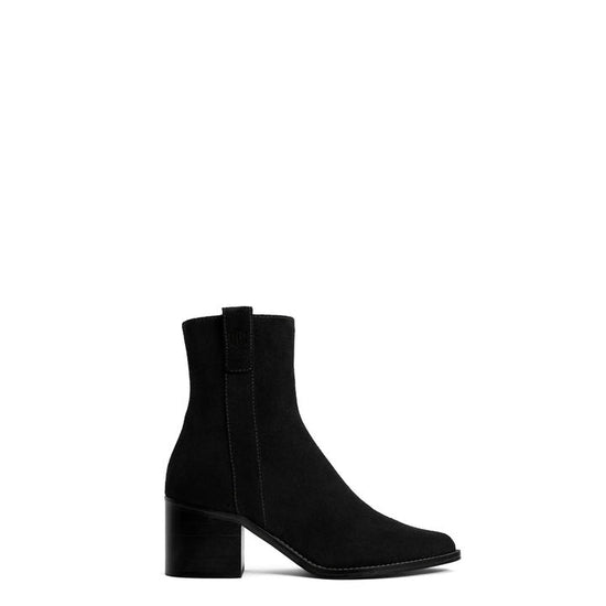 Young Ideas/Henmores - Heeled Ludlow Ankle Boot - Black Suede - 4
