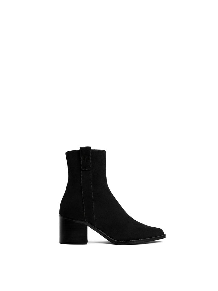 Young Ideas/Henmores - Heeled Ludlow Ankle Boot - Black Suede - 4