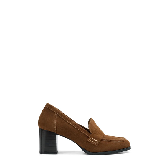 Young Ideas & Henmores -Heeled Wroxham Loafer -Tan Suede -8