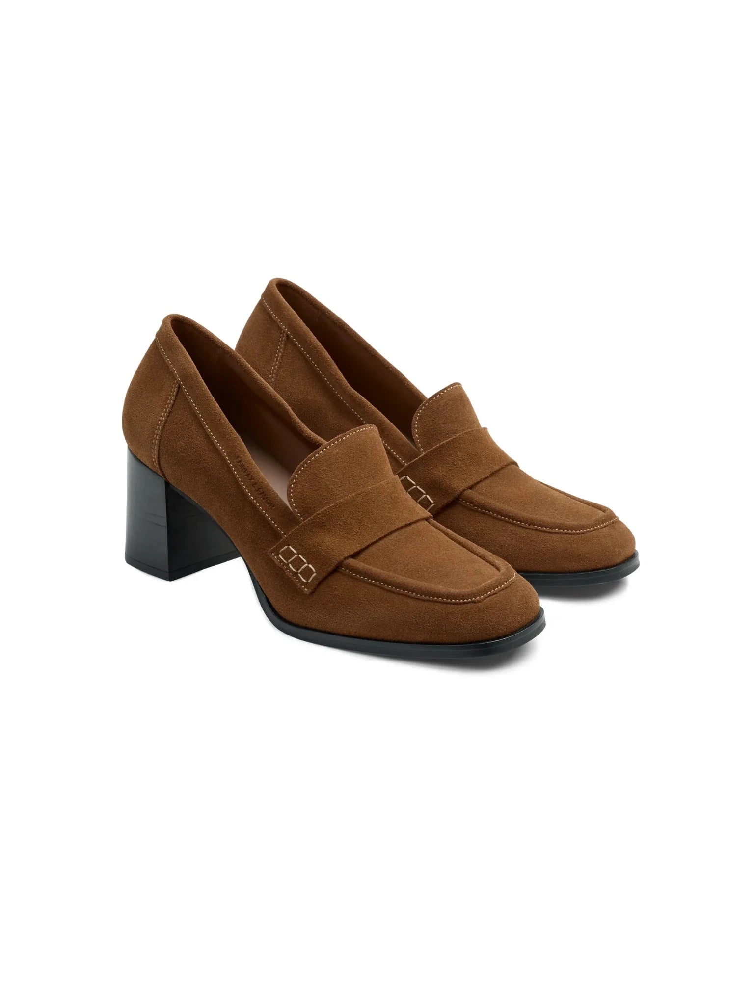 Young Ideas & Henmores -Heeled Wroxham Loafer -Tan Suede -8