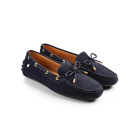 Young Ideas/Henmores - Henley Driver Shoe - Navy Suede - 4