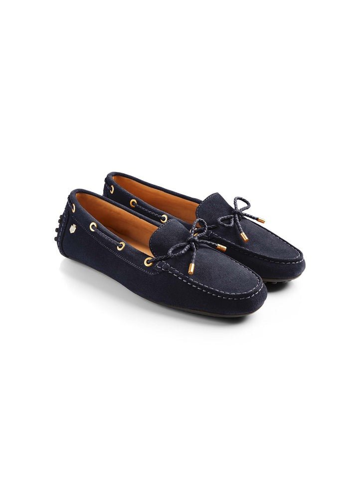 Young Ideas/Henmores - Henley Driver Shoe - Navy Suede - 4