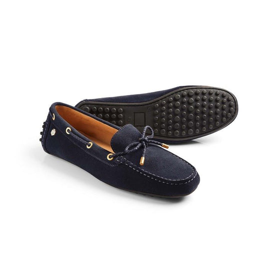 Young Ideas/Henmores - Henley Driver Shoe - Navy Suede - 4