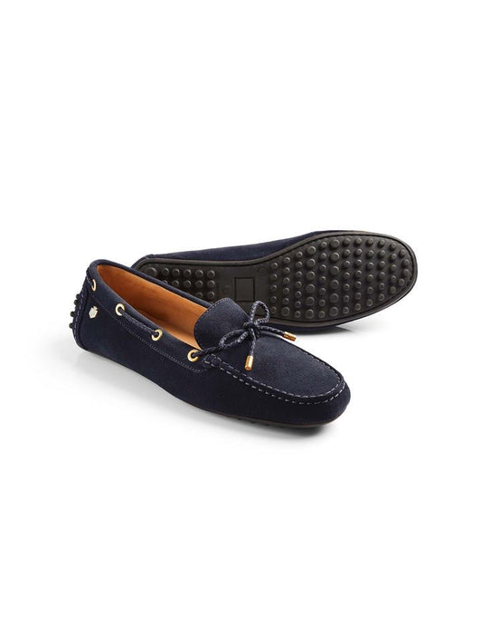 Young Ideas/Henmores - Henley Driver Shoe - Navy Suede - 4