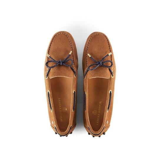 Young Ideas/Henmores - Henley Driver Shoe - Tan/Navy - 3