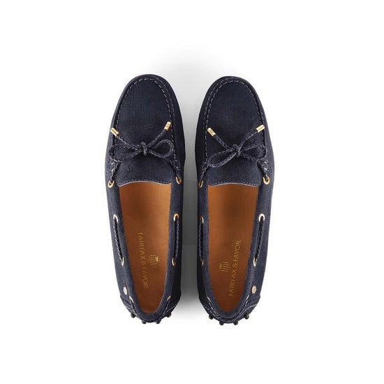 Young Ideas/Henmores - Henley Driver Shoe - Navy Suede - 4