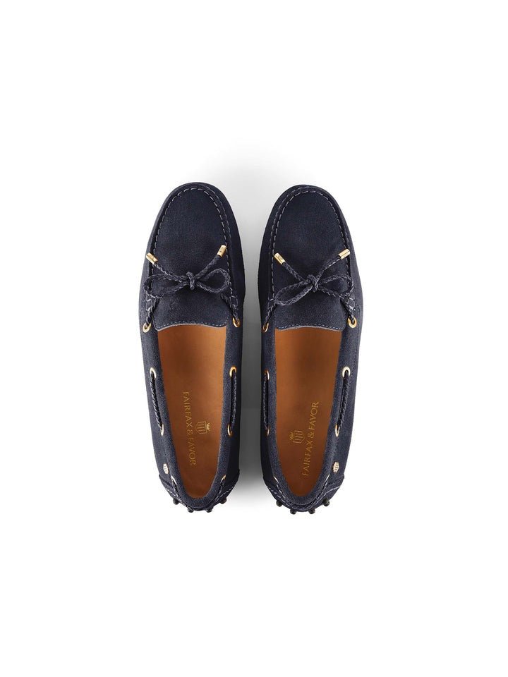Young Ideas/Henmores - Henley Driver Shoe - Navy Suede - 4