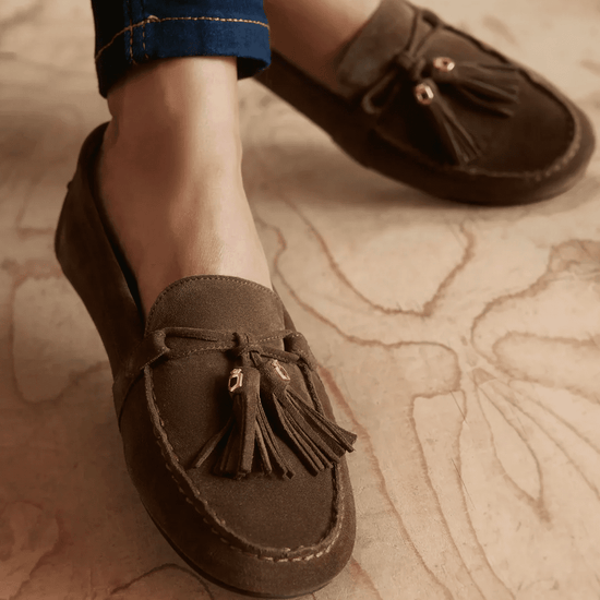 Young Ideas & Henmores - Ladies Rutland Driver Shoe - Fog - 4