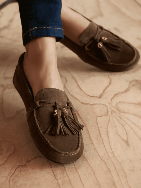 Young Ideas & Henmores - Ladies Rutland Driver Shoe - Fog - 4