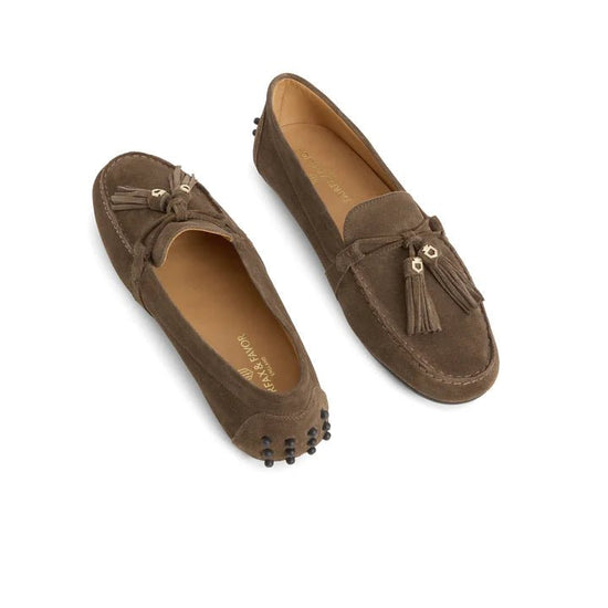 Young Ideas/Henmores - Ladies Rutland Driver Shoe - fog - 4