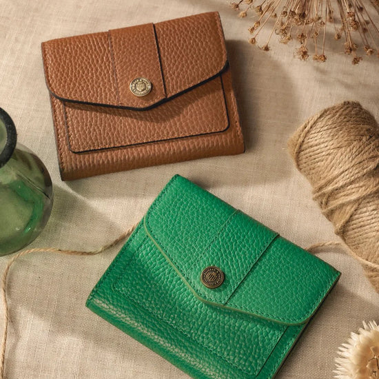 Young Ideas & Henmores - Langford Buttoned Purse - Tan Suede - OS