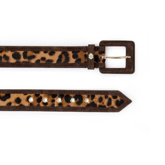 Young Ideas & Henmores -Marseille Belt -Leopard Haircalf -XS