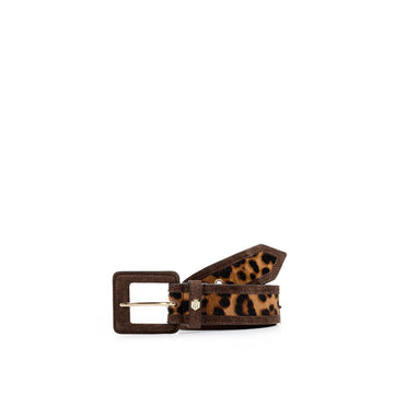 Young Ideas & Henmores -Marseille Belt -Leopard Haircalf -XS