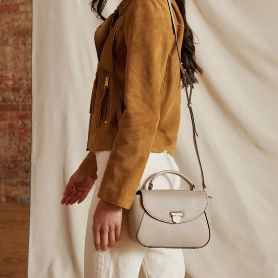 Young Ideas/Henmores - Mini Blenheim Handbag - Stone - OS