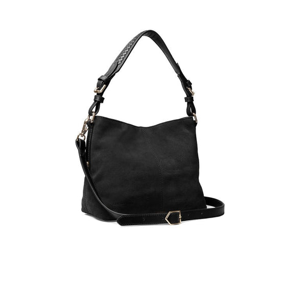 Young Ideas/Henmores - Mini Tetbury Handbag - Black Suede - OS
