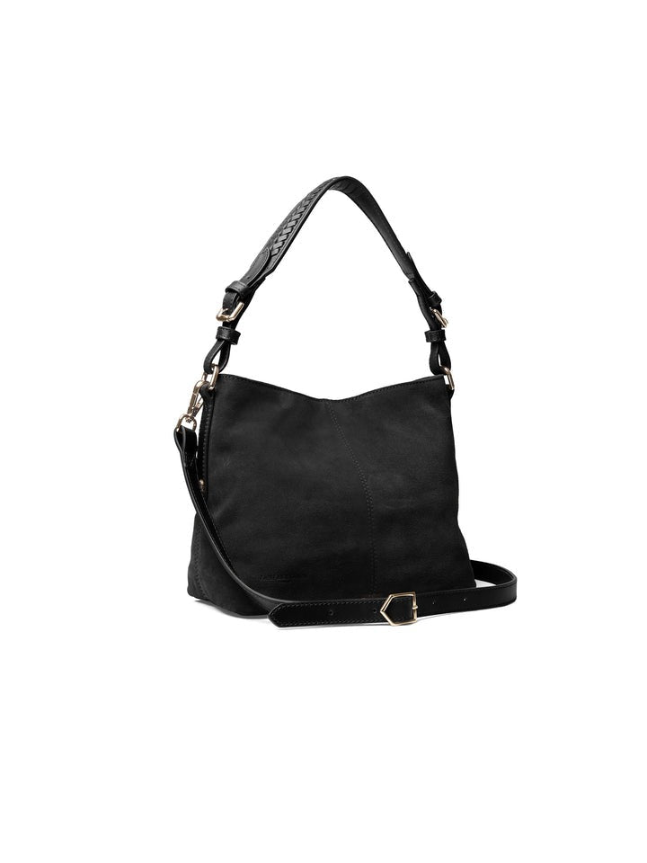 Young Ideas/Henmores - Mini Tetbury Handbag - Black Suede - OS
