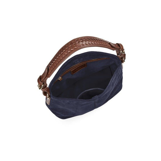 Young Ideas/Henmores - Mini Tetbury Handbag - Black Suede - OS