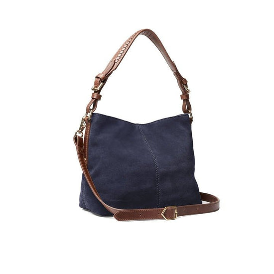 Young Ideas/Henmores - Mini Tetbury Handbag - Black Suede - OS